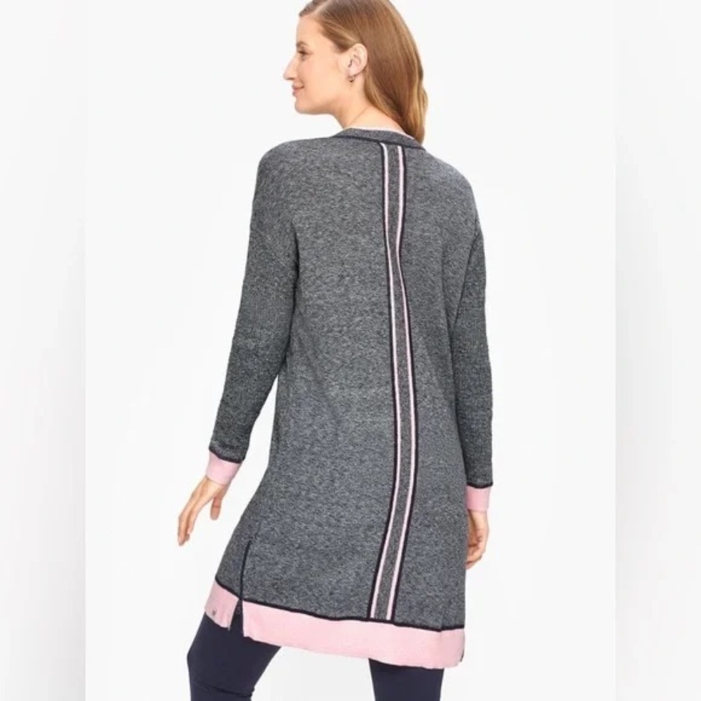 ❄️ T by Talbots | MIXED TEXTURE MARLED CARDIGAN XLP Petite - Picture 5 of 12